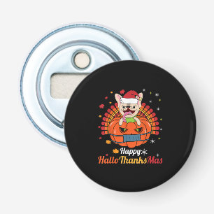 French Bulldog Happy HalloThanksMas 2020 Cute Dog Bottle Opener