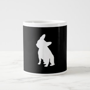 French Bulldog Head Tilt Apparel, Frenchie Head Large Coffee Mug