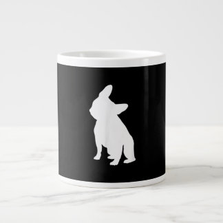 French Bulldog Head Tilt Apparel, Frenchie Head Large Coffee Mug