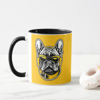French Bulldog Headphones Mug