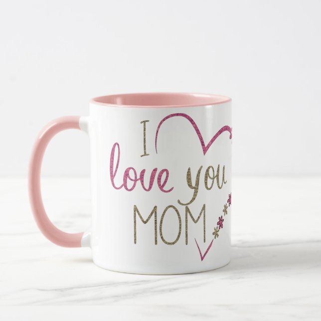 French Bulldog Heart French Bulldog Mug (Left)
