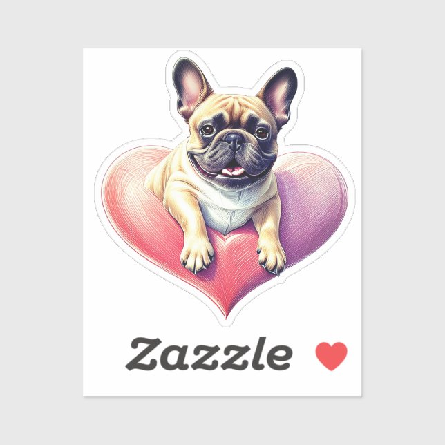 French Bulldog Heart Mother's Day (Sheet)