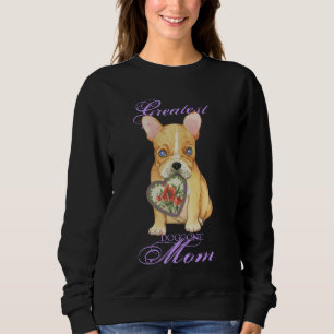 French Bulldog Heart Mum Sweatshirt