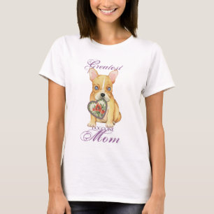 French Bulldog Heart Mum T-Shirt