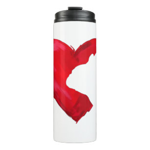 French Bulldog Heart Valentines Day Dog Lover Thermal Tumbler