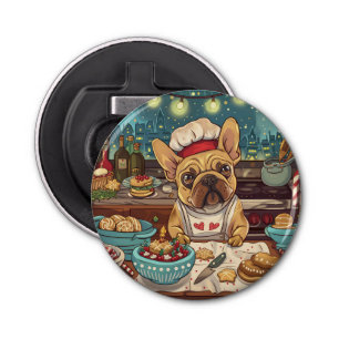 French Bulldog Holiday Baking: Festive Christmas Bottle Opener
