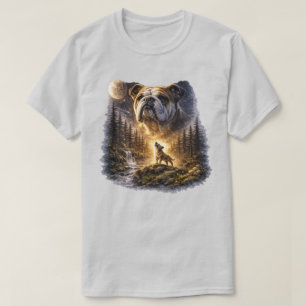 French Bulldog Howling To The Moon Vintage Graphic T-Shirt