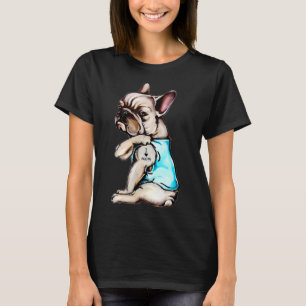 French Bulldog I Love Mum Tattoo Bulldog Mum T-Shirt