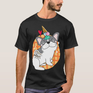 French Bulldog Ice Cream Frenchie Birthday  T-Shirt