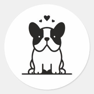 French bulldog icon stickers