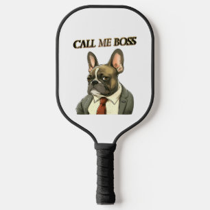 French Bulldog in a Suit   Pickleball Paddle