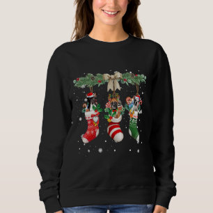 French Bulldog In Christmas Socks Sweatshirt