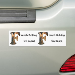 French Bulldog In F Bumper Sticker
