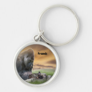 French Bulldog in Gorilla Key Ring