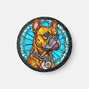 French Bulldog in Ornate Design Magnet