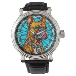 French Bulldog in Ornate Design Watch