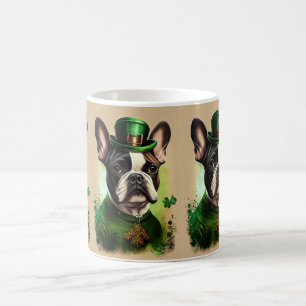 French Bulldog in St. Patrick's Day Dress Coffee Mug