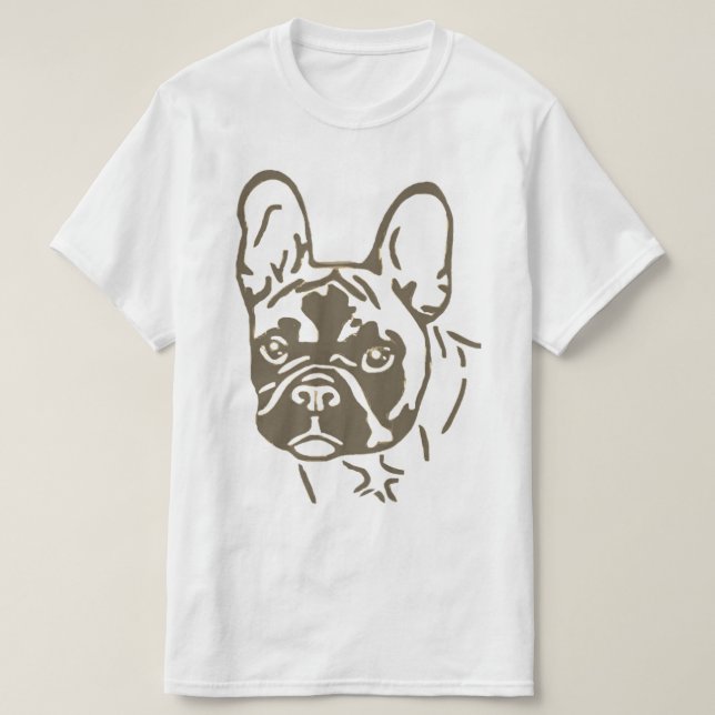 French Bulldog in straw French Bulldog  T-Shirt (Design Front)