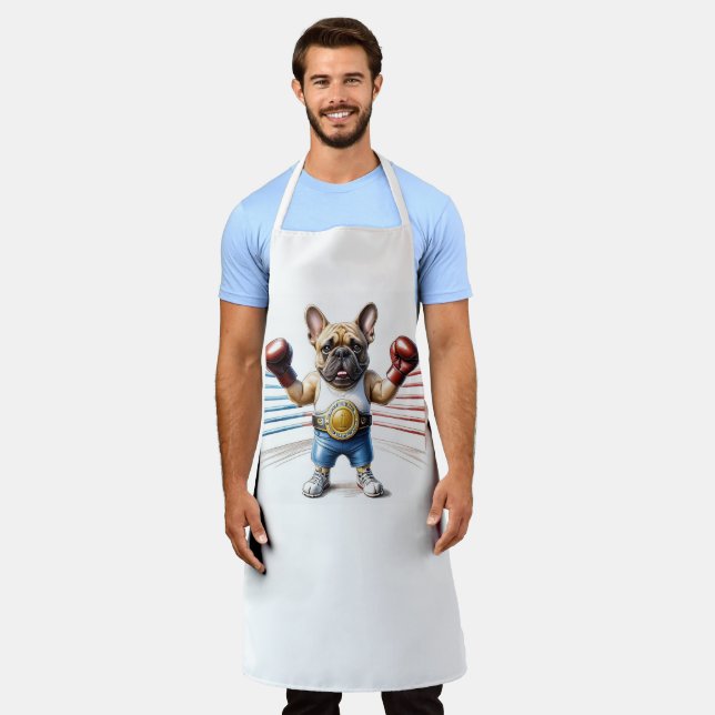 French Bulldog in the boxing ring Apron (Worn)