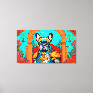 French Bulldog In The Garden of Earthly Delights 5 Canvas Print