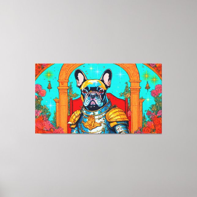 French Bulldog In The Garden of Earthly Delights 5 Canvas Print (Front)