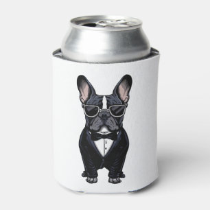 French Bulldog in Tuxedo Wearing Glasses Can Cooler