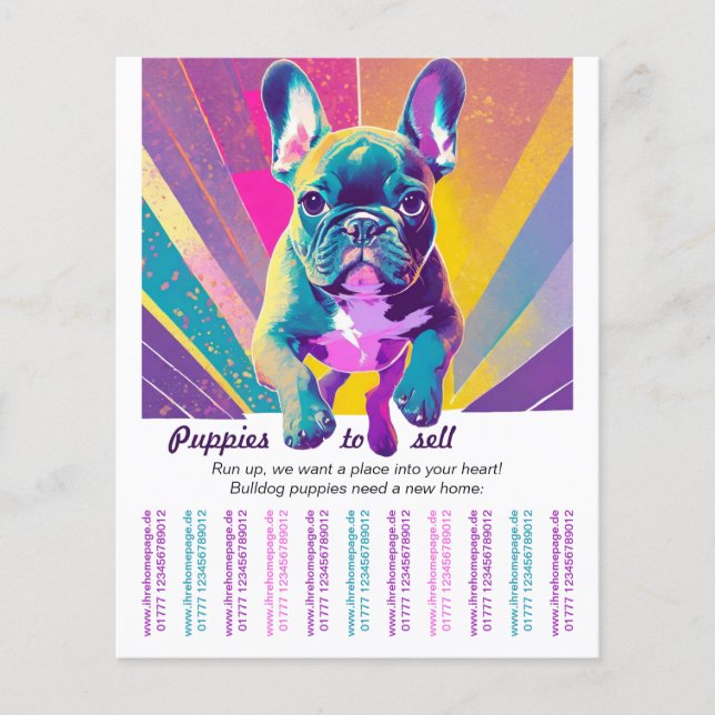 French Bulldog into your home Flyer (Front)