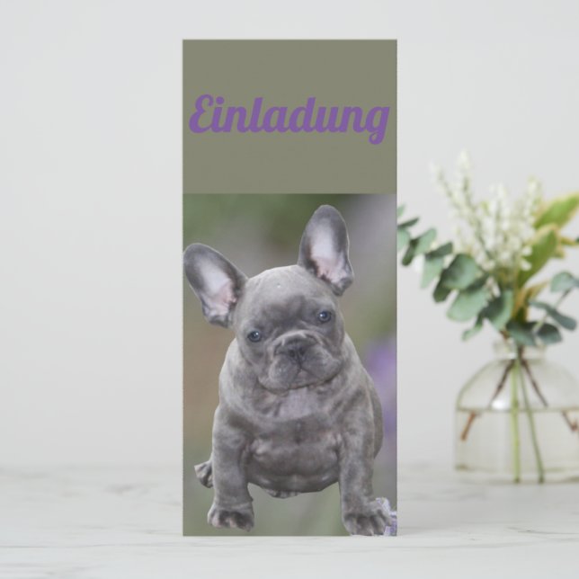 French Bulldog Invitation (Standing Front)