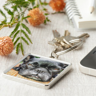 French Bulldog Key Ring