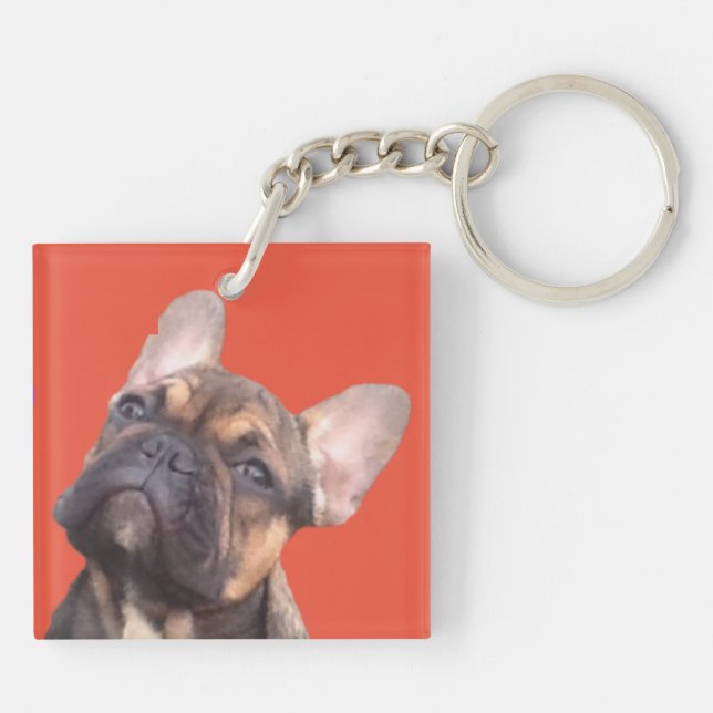French Bulldog Key Ring (Back)