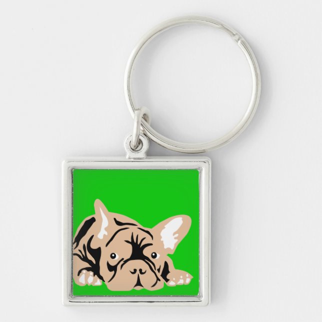 French Bulldog Key Ring (Front)