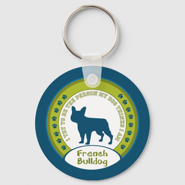 French Bulldog Key Ring (Front)