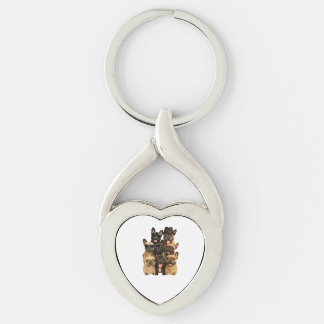 French Bulldog Key Ring (Front)