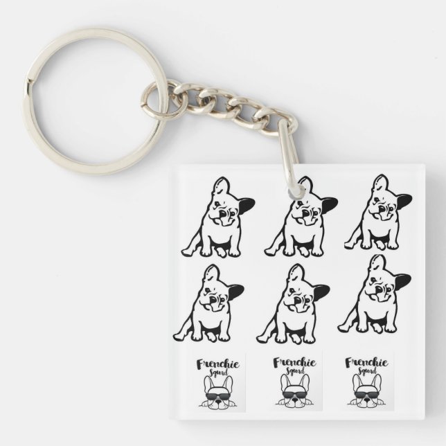 French Bulldog Keyring (Front)