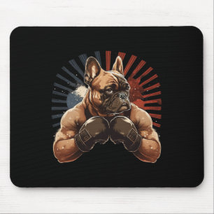 French Bulldog Kickboxing Martial Art Boxing Dog G Mouse Pad