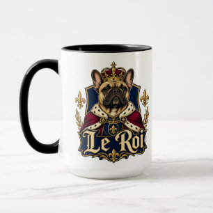French Bulldog King Royal Dog Design Mug