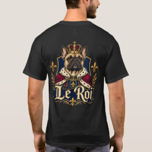 French Bulldog King Royal Dog Design T-Shirt