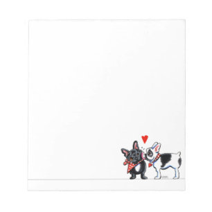 French Bulldog Kiss Notepad