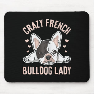 French Bulldog Lady Design For Your Frenchie Wife Mouse Pad