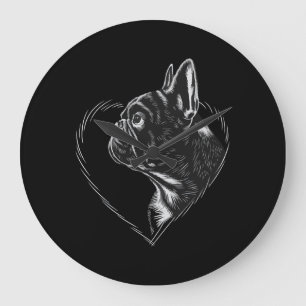 French Bulldog Large Clock