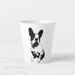 French Bulldog Latte Mug<br><div class="desc">A cute French bulldog latte mug with black and white Frenchie. For the dog lover,  dog walker,  doggie daycare office or veterinarian.</div>