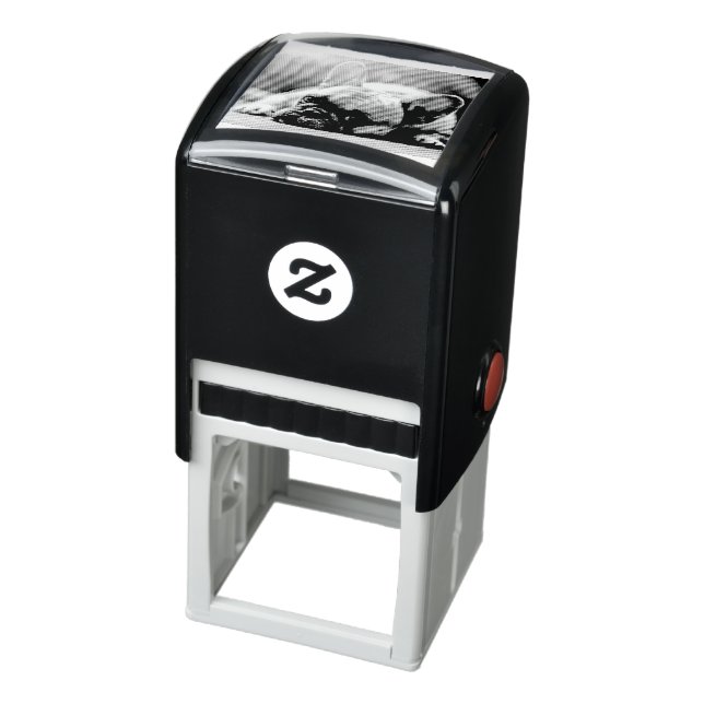 french bulldog laying self-inking stamp (Product)