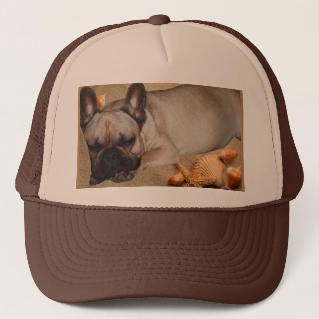 French Bulldog Leisure French Bulldog Trucker Hat (Front)
