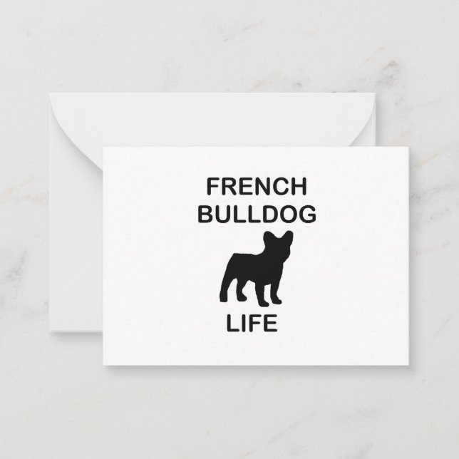 french bulldog life card (Front)