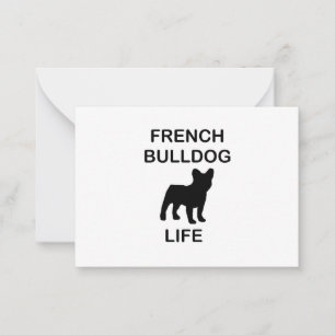 french bulldog life card