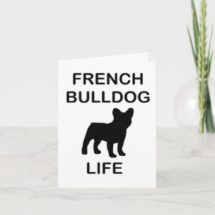 french bulldog life card