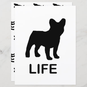 french bulldog life scrapbook dual side