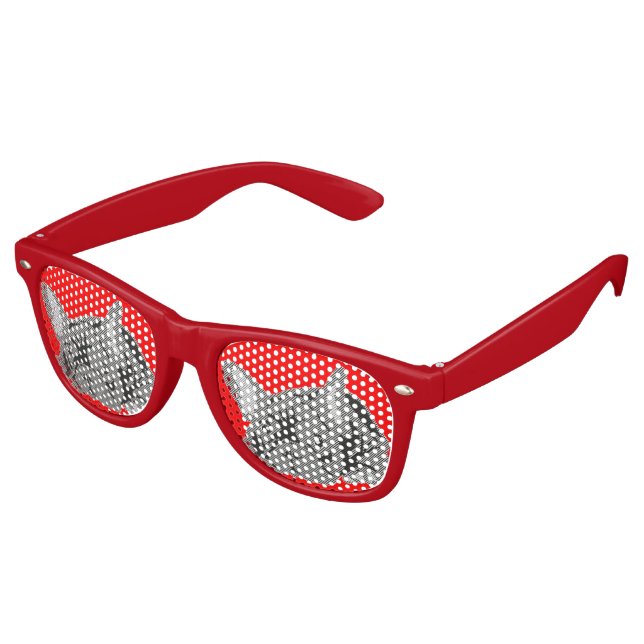 French Bulldog Lines Retro Sunglasses (Angled)