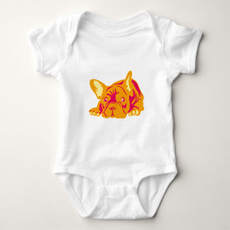 French Bulldog Logo Baby Bodysuit
