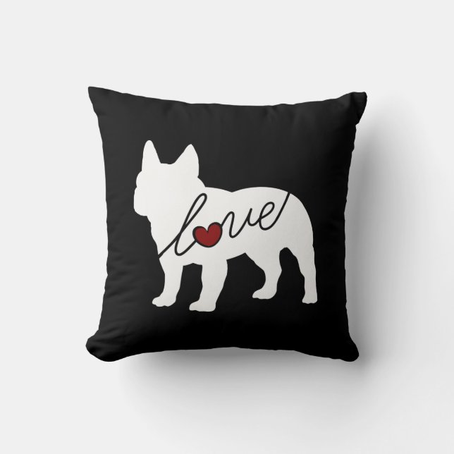 French Bulldog Love Cushion (Front)